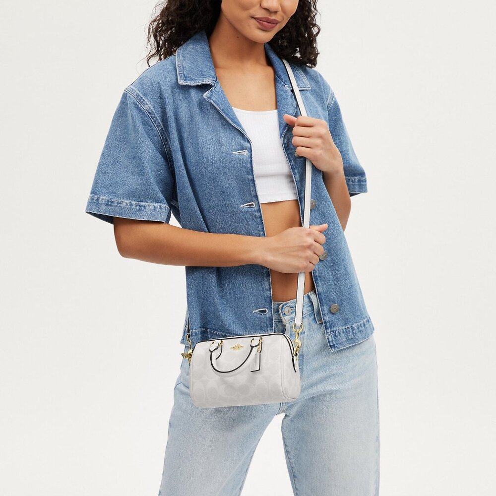 Mini Rowan Crossbody In Signature Canvas - image 3